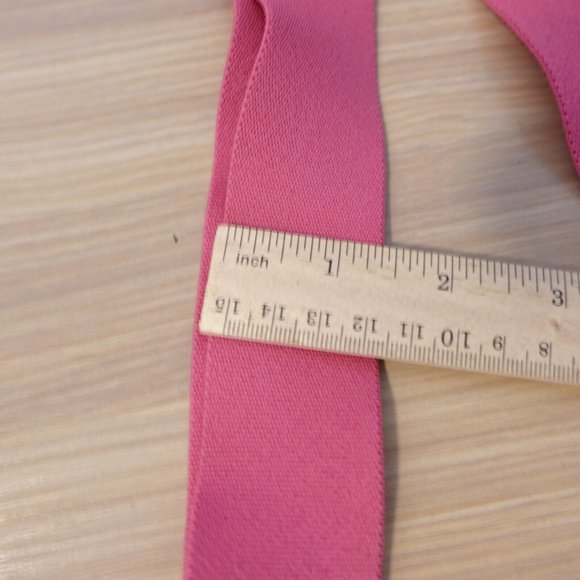 Suspender‎ Mens Pink Clip On X Back Adjustable Strap Stretch Prom Bright Adult - Picture 7 of 8